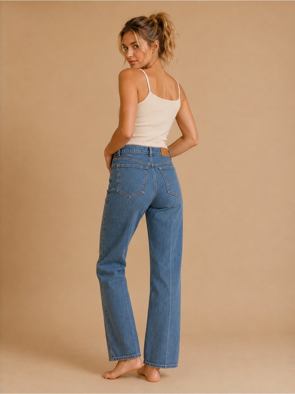 Madewell ’90s Modern Straight High Waist Medium Blue Wash Denim Jeans 25 NWT - Picture 10 of 11